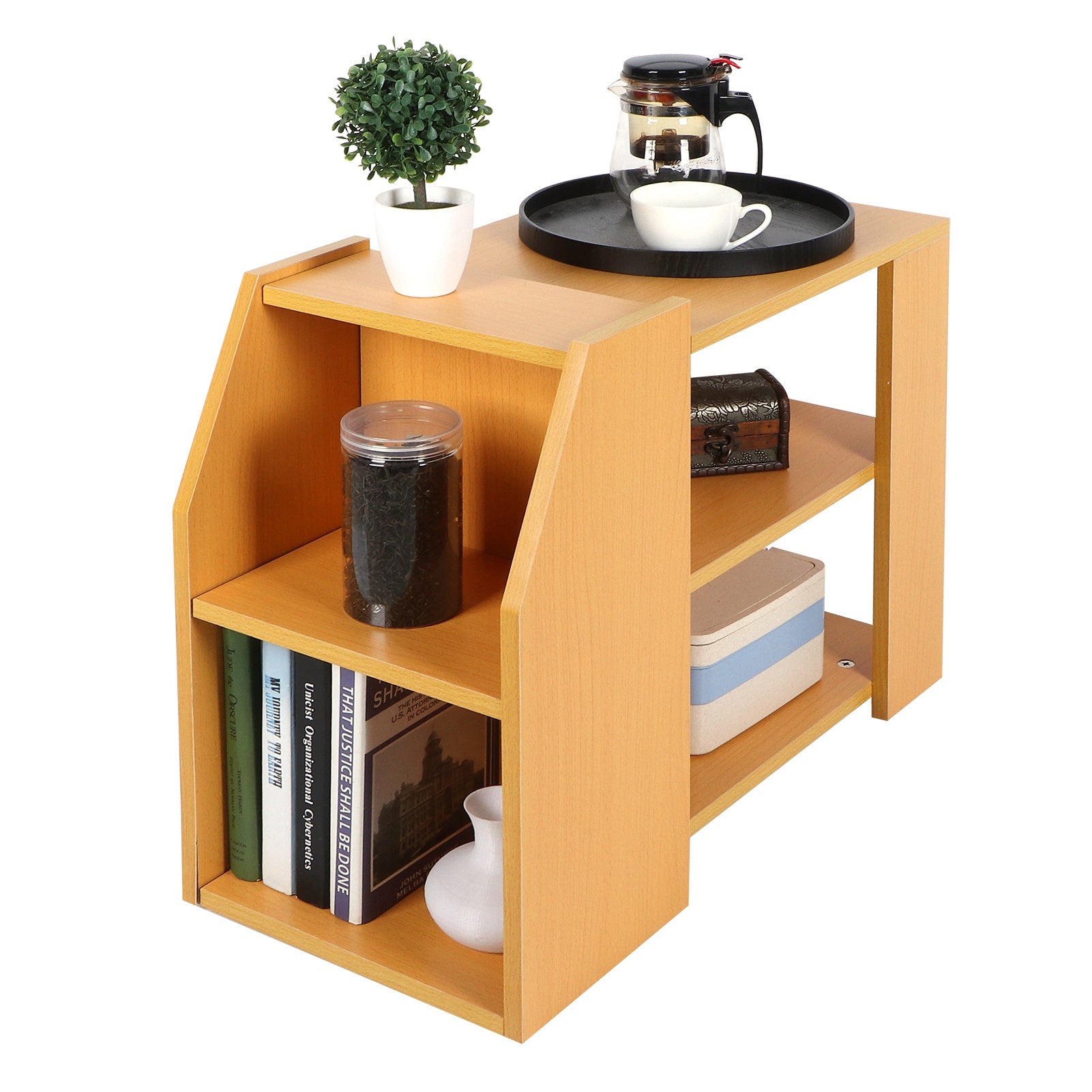 3-Tier Modern Bookshelf Side Table