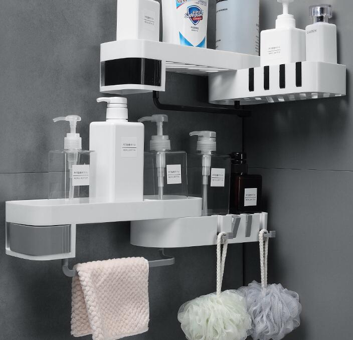 Suction Wall Corner Shelf