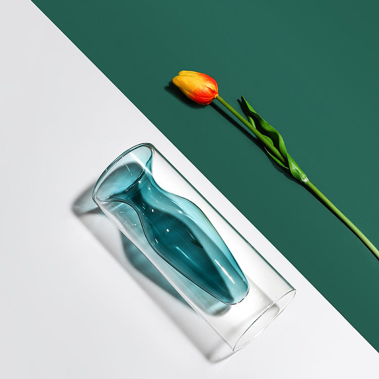 Colourful Glass Transparent Vase