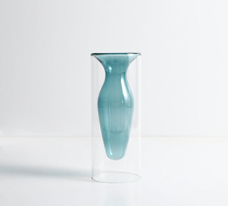 Colourful Glass Transparent Vase