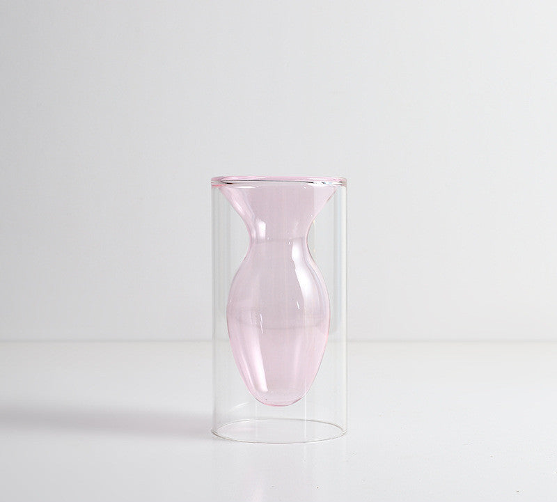 Colourful Glass Transparent Vase