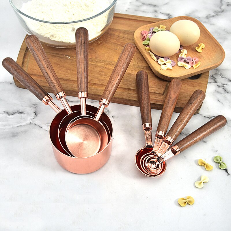 Rosewood Elegance Copper-Plated Spoons