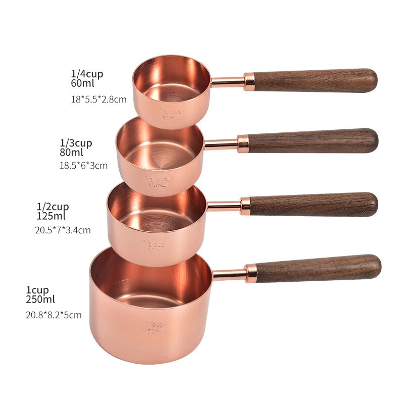 Rosewood Elegance Copper-Plated Spoons