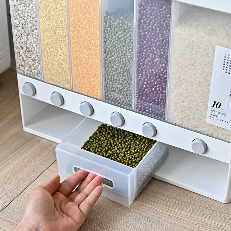 Wall-Mounted Rice Storage