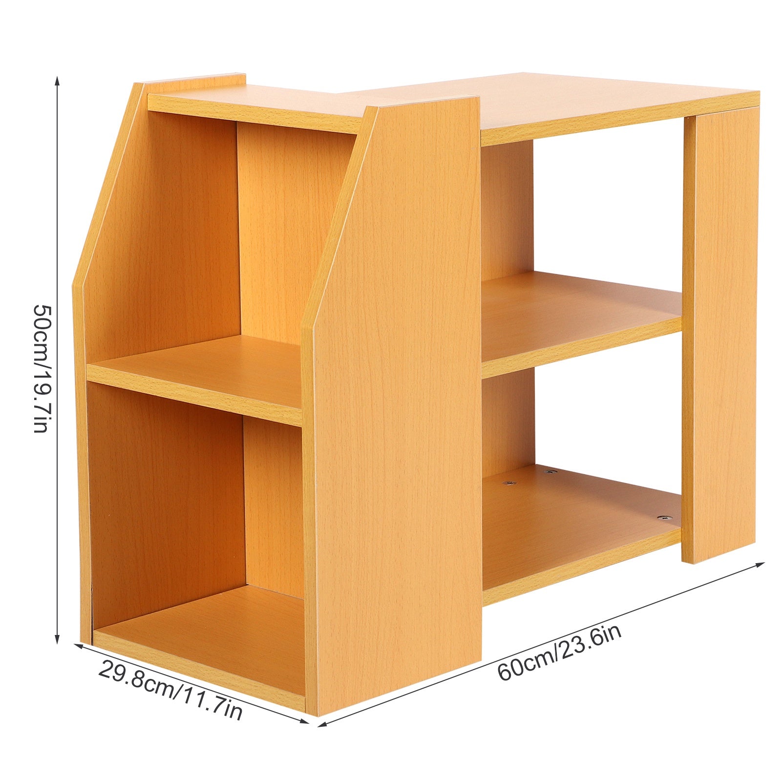 3-Tier Modern Bookshelf Side Table