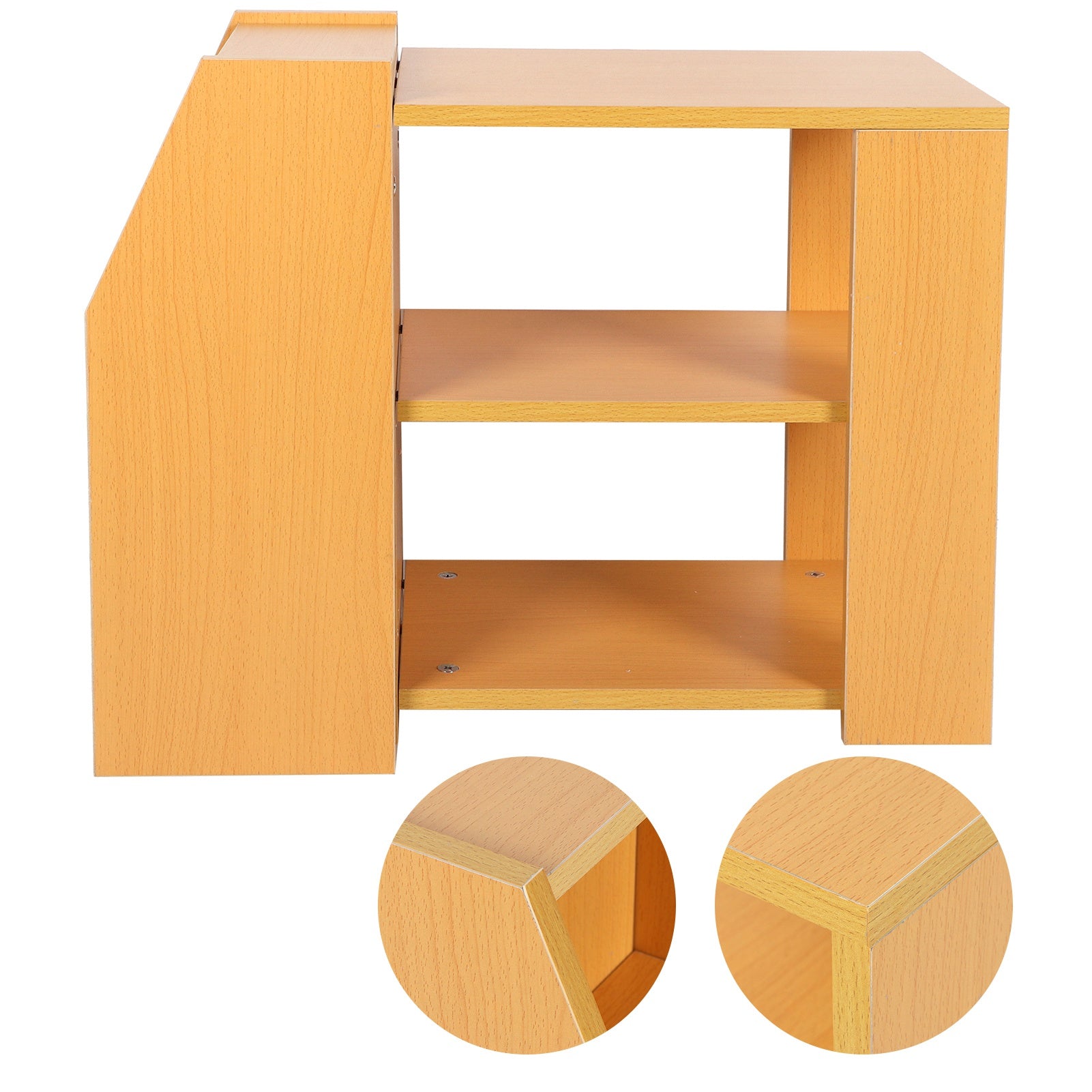 3-Tier Modern Bookshelf Side Table