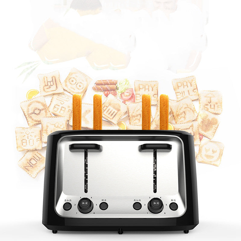 Multifunctional Four-Slot Toaster