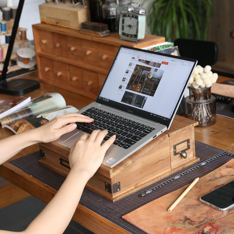 RetroStyle Elevated Office Desk