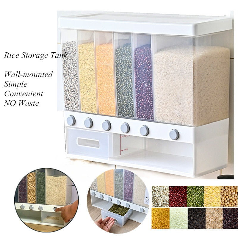 Wall-Mounted Rice Storage